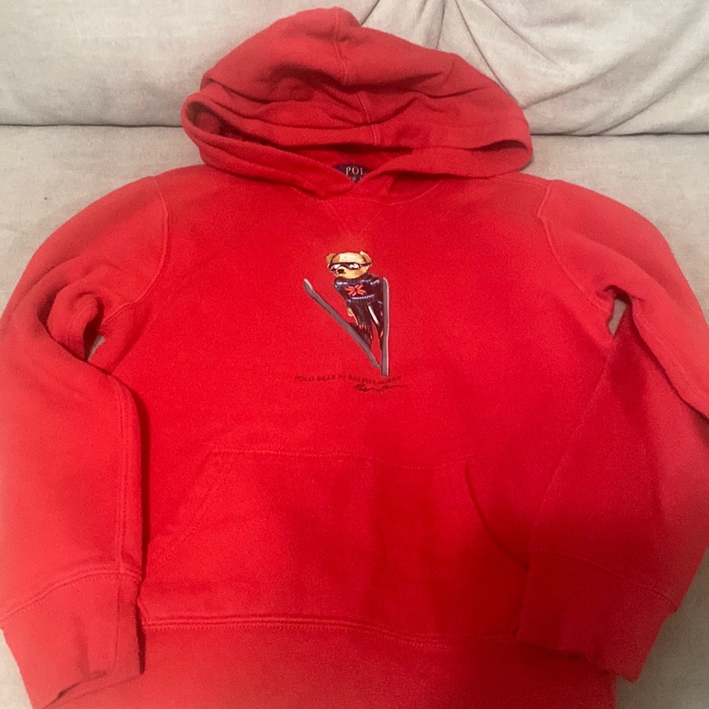 Used polo bear hoodie. Kids